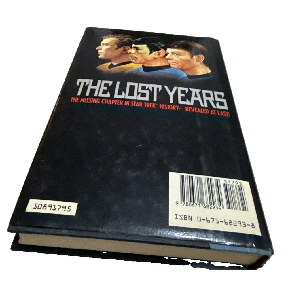 The Lost Years (Star Trek) Hardcover Dustcover